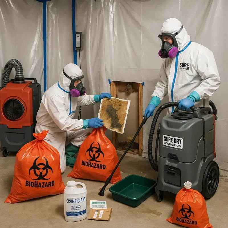 Contaminated Water Handling Protocols process in Marshall County, MS
